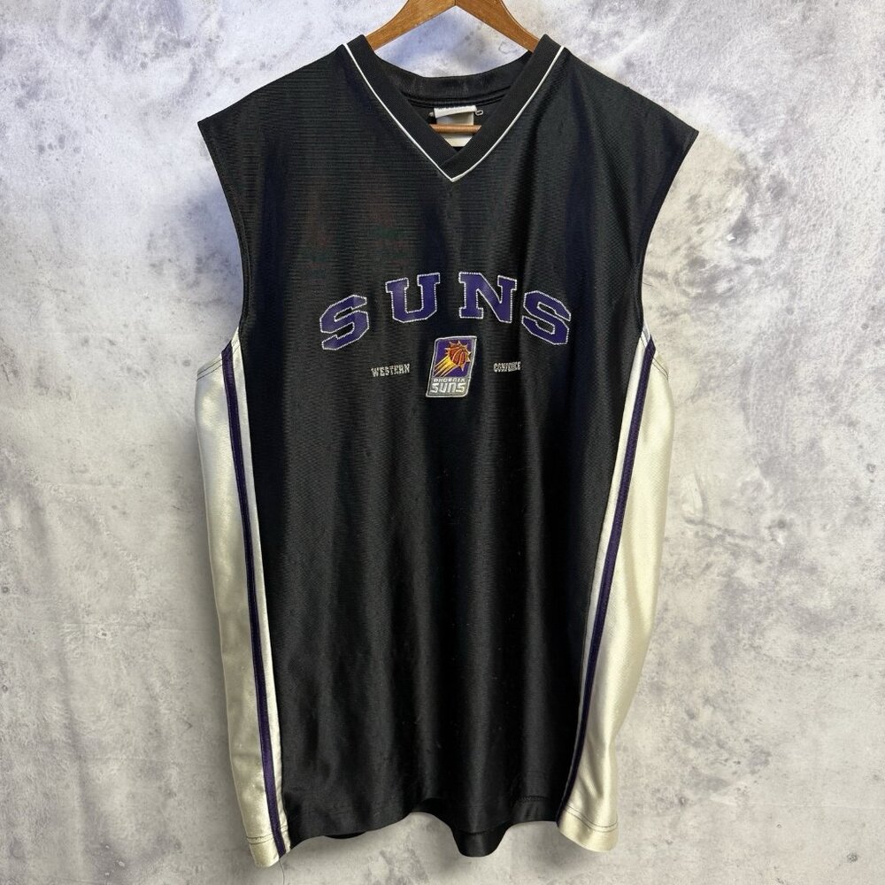 Phoenix Suns Jersey Mens XL 22x30 Black Y2K NBA Vintage